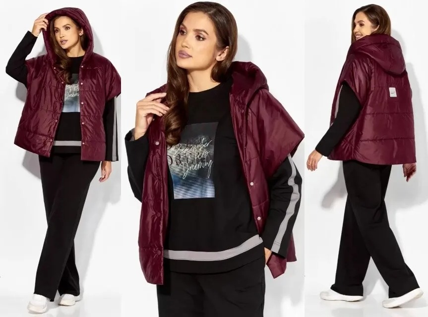 Комплект, жилет, плащ Taier 1383