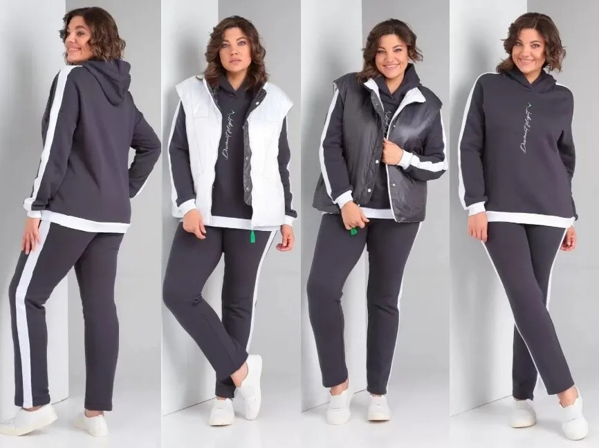 Комплект, кофта, брюки, жилет Diamant 1917М