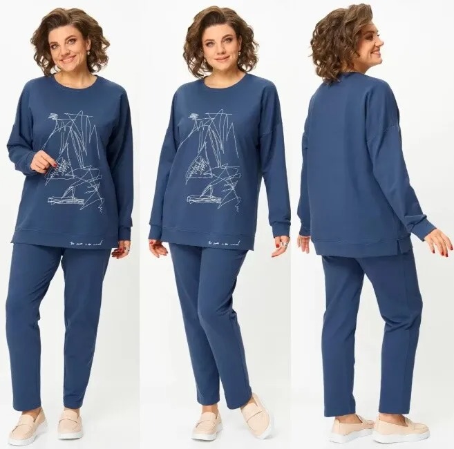 Костюм, свитшот, брюки Stefany 2061-2