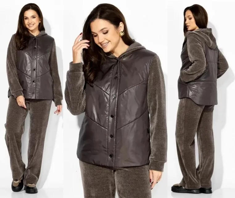 Комплект, брюки, плащ, куртка Taier 1399К