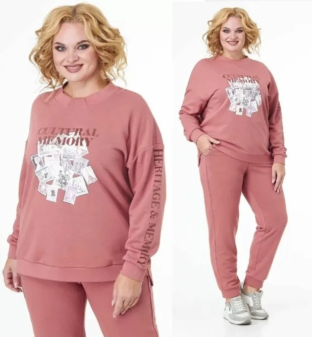 Комплект, свитшот, брюки LadyThreeStars 2144