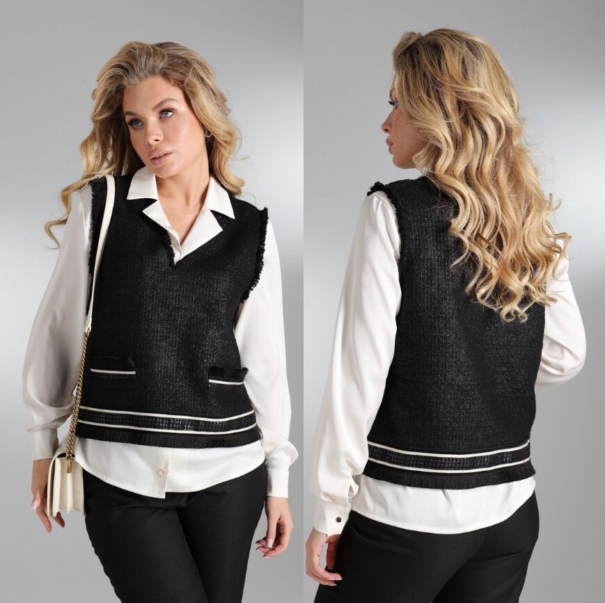 Комплект, жилет, блузка LM БР1629