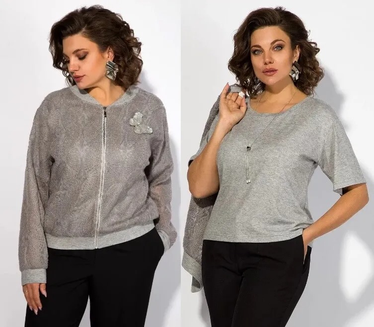 Комплект, жакет, футболка, топ Liliana 1363