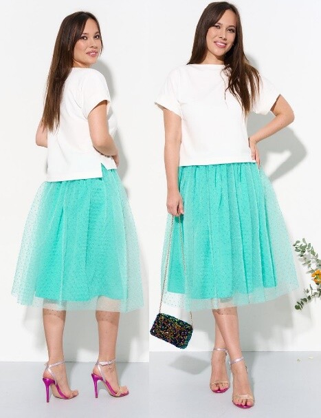 Комплект, блузка, юбка Anastasia 1001