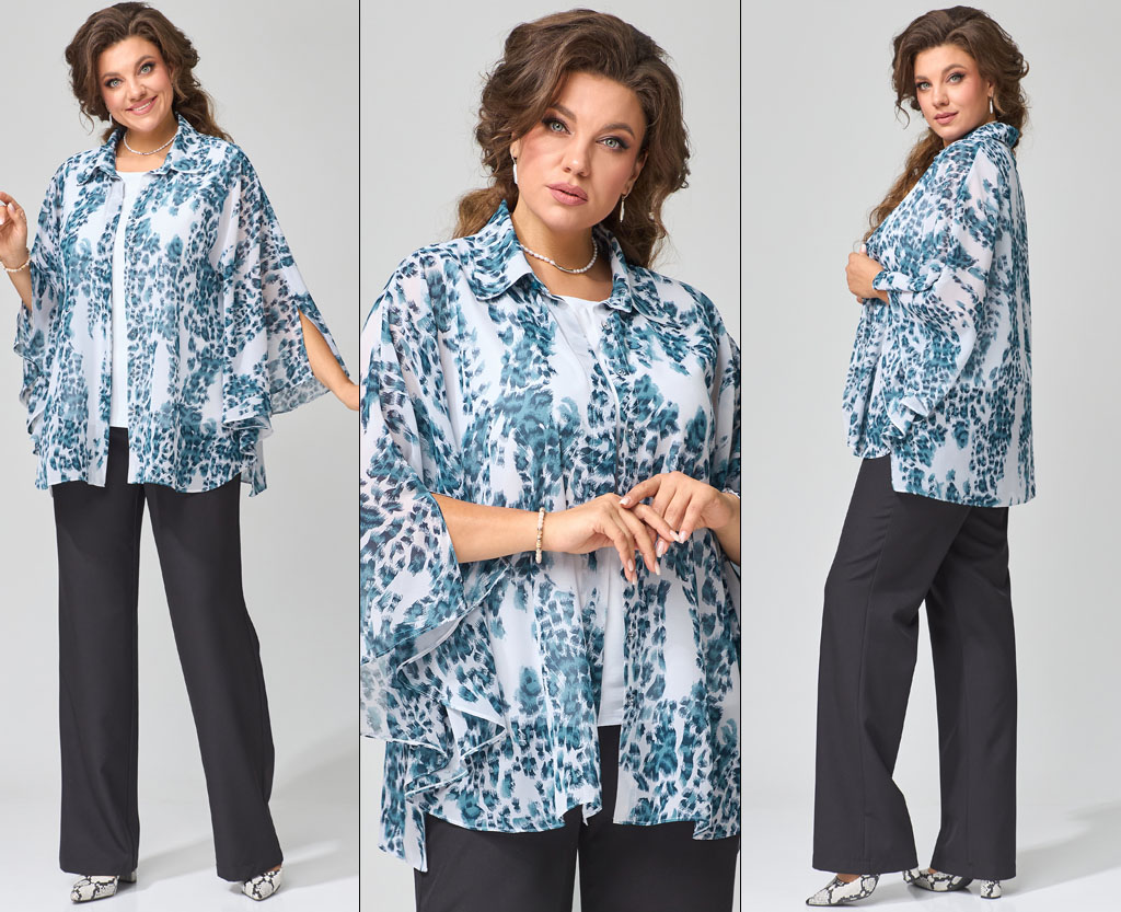 Комплект, блузка, топ, брюки, блуза Fita 1423