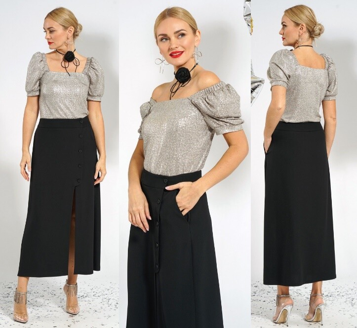 Комплект, юбка, костюм, блуза Alani Collection 2040