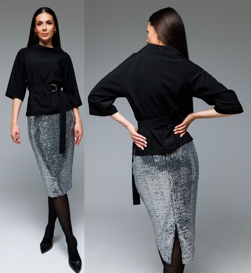 Комплект, блузон, юбка Ларс Стиль 852Р