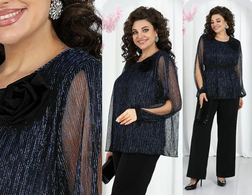 Комплект, блузка, брюки Ninele 7484