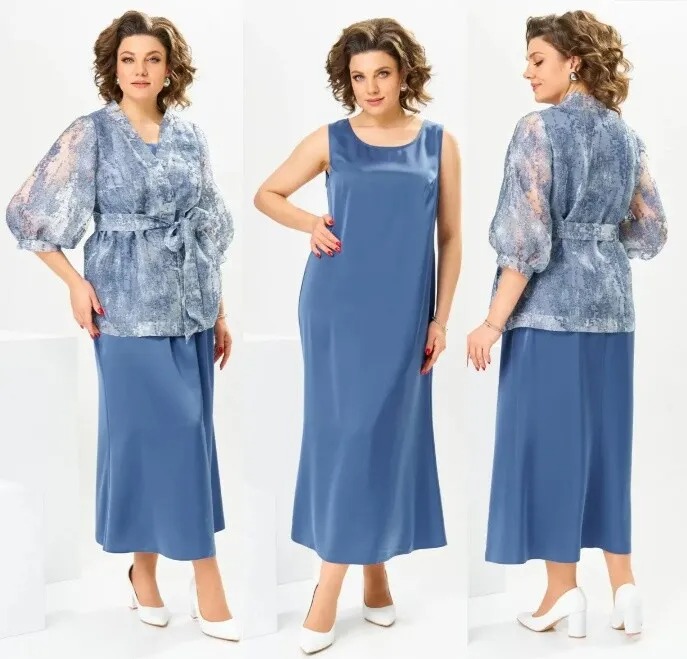 Комплект, платье, кардиган Romanovich Style 3-2789