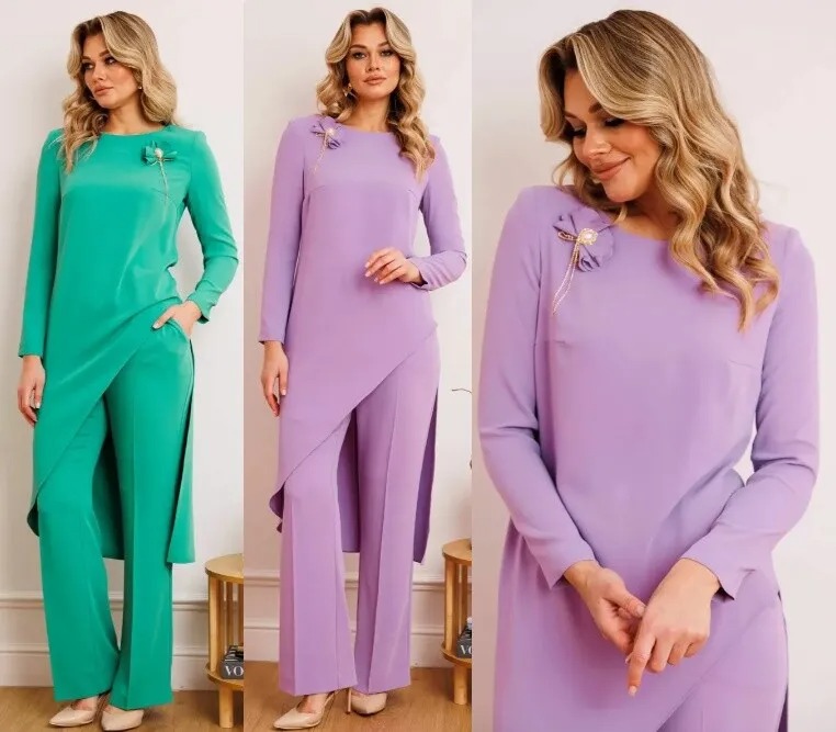 Туника, комплект, брюки Мода Юрс 2887А