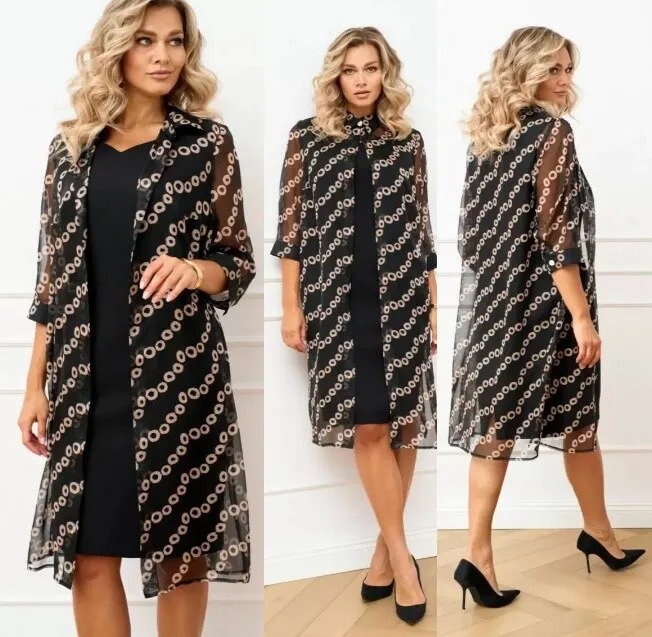 Комплект, платье, рубашка Amuar 1076