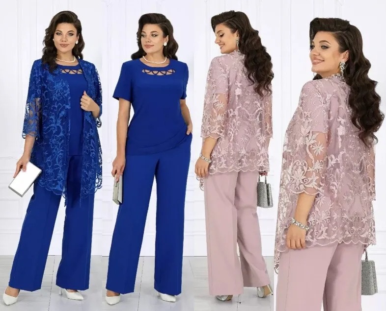 Костюм, кардиган, блузка, брюки Ninele 6073