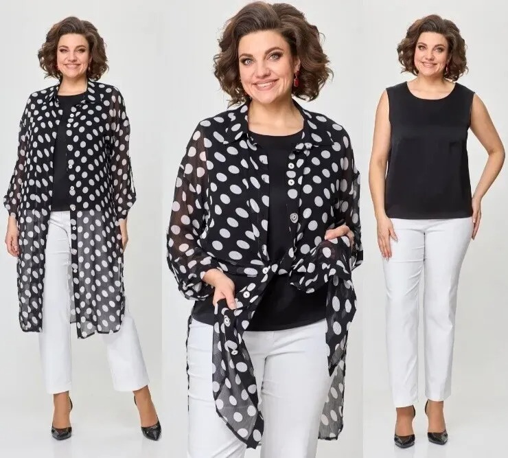 Блуза, брюки, рубашка Solomeya Lux 963