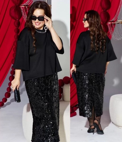 Комплект, блуза, юбка Vittoria Queen 26243