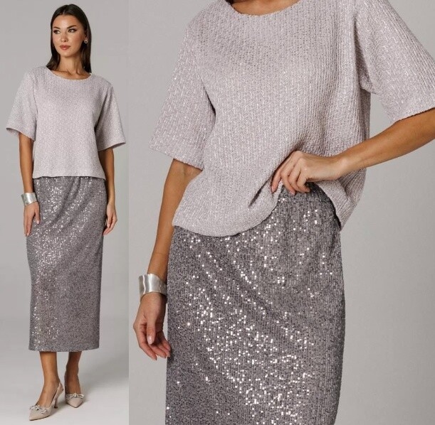 Комплект, блузон, юбка Ларс Стиль 1153