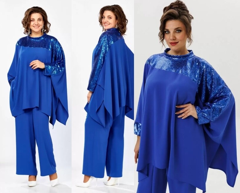 Комплект, блуза, брюки, жакет Mira Fashion 5638