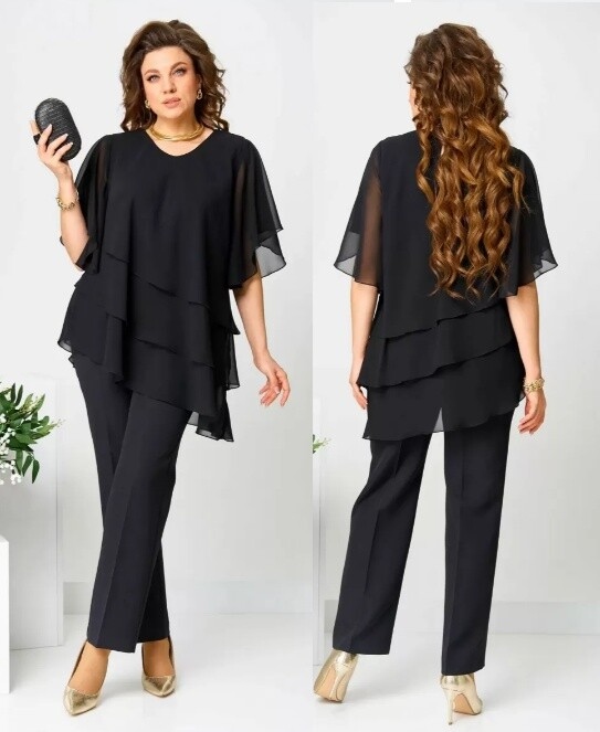 Комплект, блузка, брюки Асолия 1512