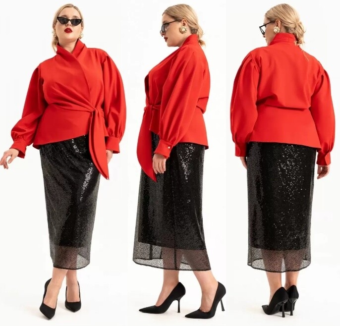 Костюм, юбка, блуза Новелла Шарм А4112