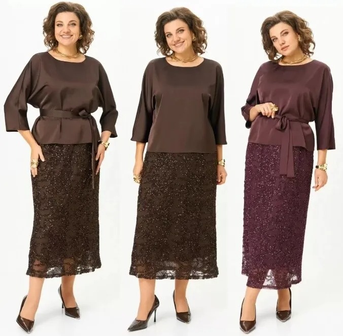 Комплект, блуза, юбка Koketka i K 1334