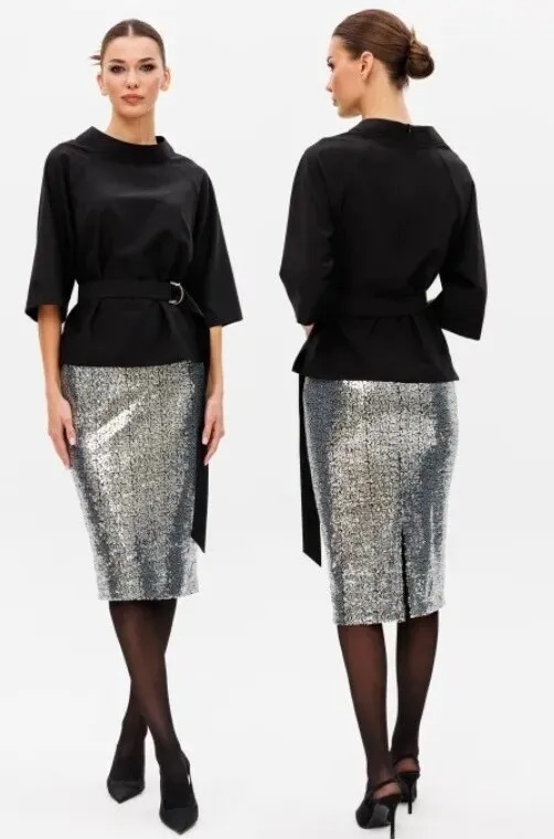 Комплект, блузон, юбка Ларс Стиль 998