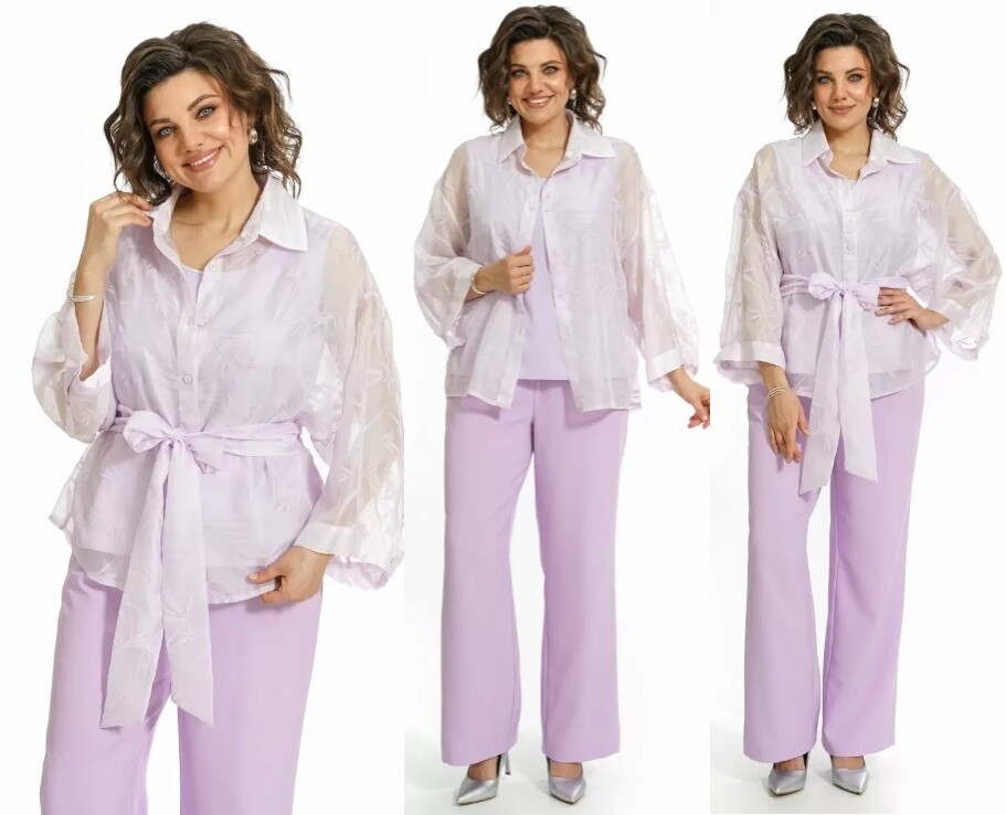 Комплект, блуза, топ, брюки Alani Collection 2552