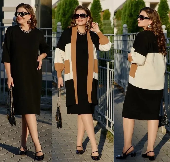 Комплект, платье, кардиган Vittoria Queen 22353