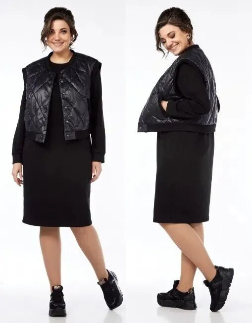 Комплект, жилет, платье БагираАнТа 933ч