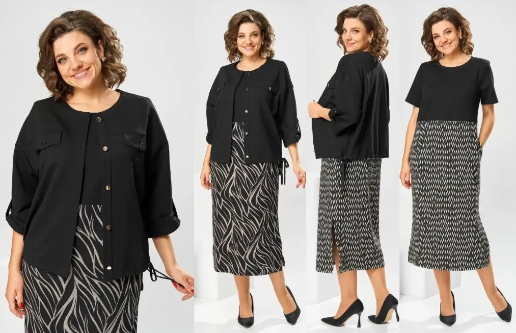 Комплект, жакет, платье Romanovich Style 3-2713А