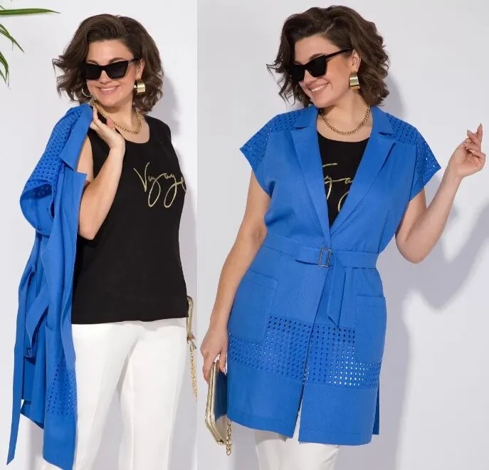 Комплект, жилет, топ, кардиган Liliana 1310