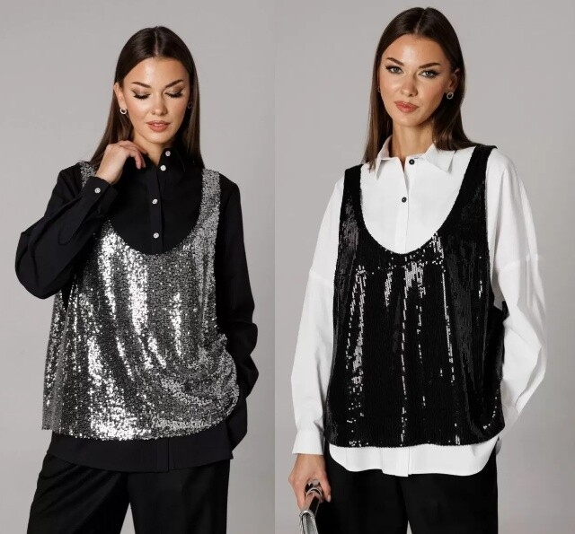 Комплект, блуза, жилет, майка Ларс Стиль 1168/1171