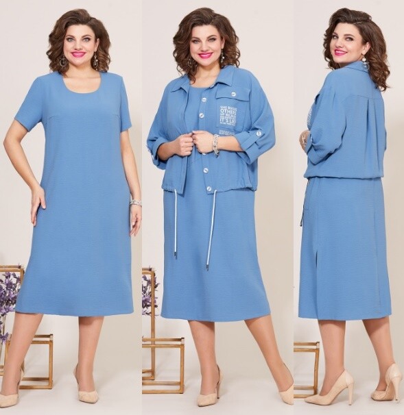 Комплект, блузка, платье Mira Fashion 5227