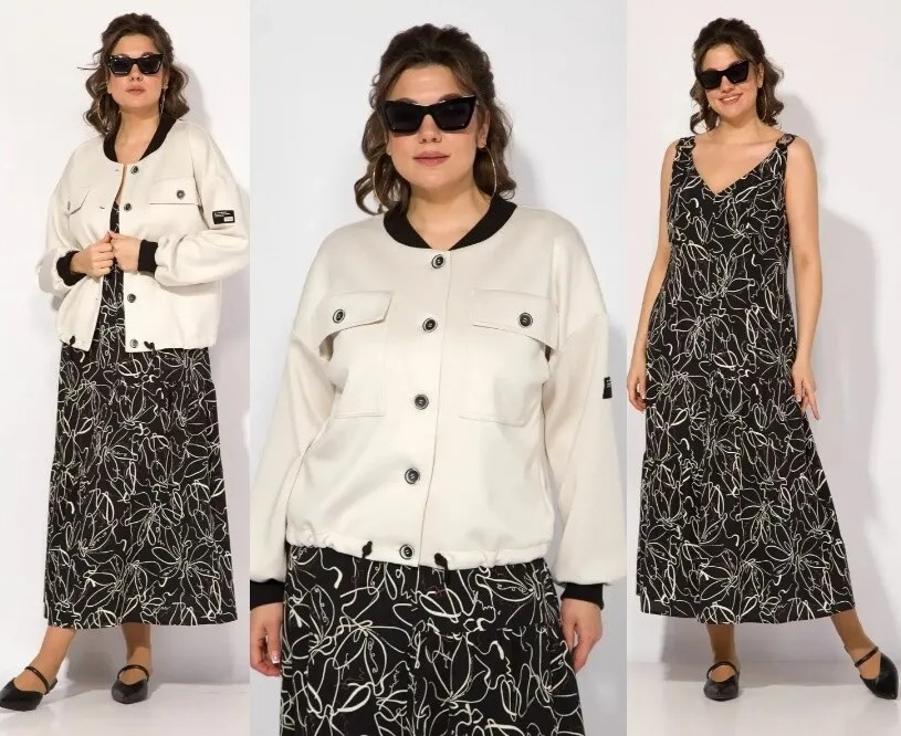 Комплект, платье, жакет Liliana 1402