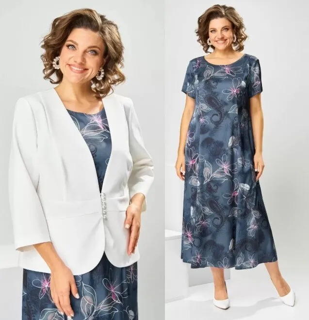 Комплект, платье, жакет Romanovich Style 3-2800Д