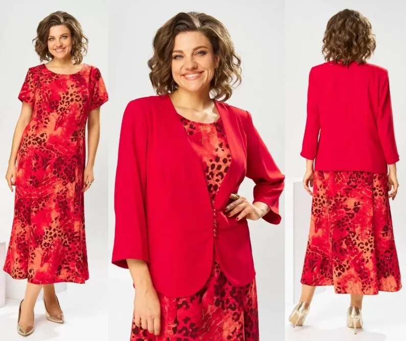 Комплект, платье, жакет Romanovich Style 3-2800Д