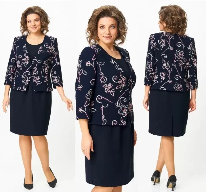 Комплект, платье, жакет Zlata 4460-3