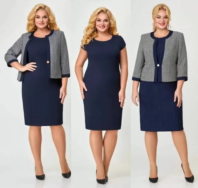 Комплект, платье, жакет SlaviaElit 474-1